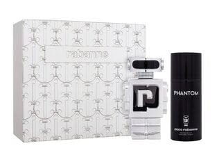 Komplekt Paco Rabanne Phantom meestele: tualettvesi EDT, 100 ml + deodorant, 150 ml цена и информация | Мужские духи | kaup24.ee