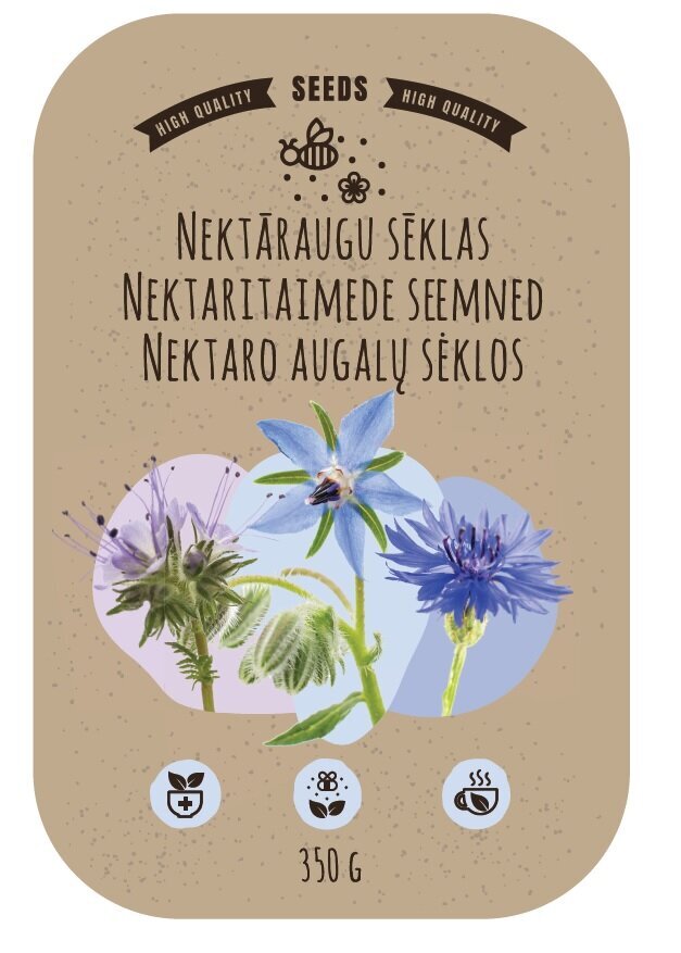 Nektaritaimede seemned Ecobreez, 350 g цена и информация | Lilleseemned | kaup24.ee