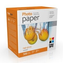 ColorWay Photo Paper 	PG2605004R Glossy  White  10 x 15 cm  260 g/m² - kaina ir informacija | Аксессуары для фотоаппаратов | kaup24.ee