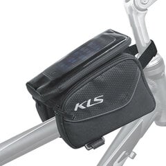 Велосипедная корзина на раму KLS Alpha с держателем для телефона, 0.9 л цена и информация | Сумки, держатели для телефонов | kaup24.ee