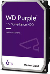 HDD SATA 6TB 6GB/S 256MB/PURPLE WD64PURZ WDC цена и информация | Внутренние жёсткие диски (HDD, SSD, Hybrid) | kaup24.ee