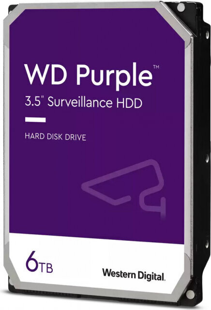 Western Digital Purple WD64PURZ цена и информация | Sisemised kõvakettad (HDD, SSD, Hybrid) | kaup24.ee