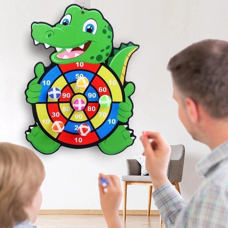 Laste noolemängu komplekt Montessori Crocky Bob hind ja info | Arendavad mänguasjad | kaup24.ee