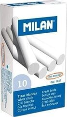 Valge kriit Milan, 10 tk hind ja info | Kunstitarbed, voolimise tarvikud | kaup24.ee