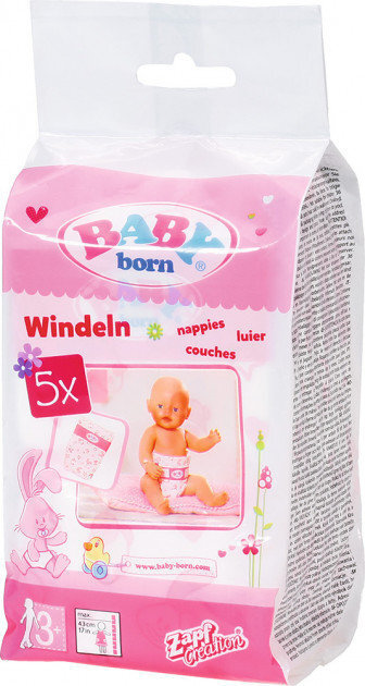 Mähkmed nukule Baby born ®, 5 tk hind ja info | Tüdrukute mänguasjad | kaup24.ee