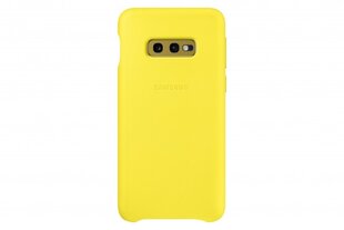 Samsung EF-VG970LYEGWW nahast ümbris Samsung G970 Galaxy S10e kollasele hind ja info | Telefoni kaaned, ümbrised | kaup24.ee