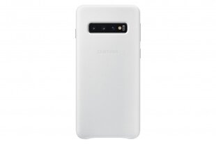 Samsung EF-VG973LWEGWW nahkkate Samsung G973 Galaxy S10 jaoks valge цена и информация | Чехлы для телефонов | kaup24.ee