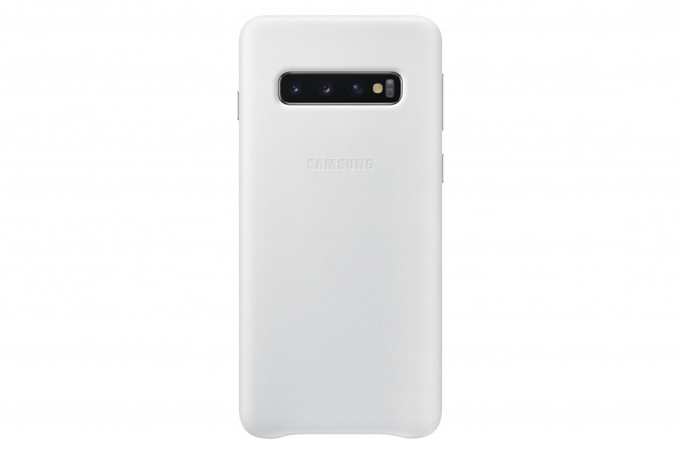 Samsung EF-VG973LWEGWW nahkkate Samsung G973 Galaxy S10 jaoks valge цена и информация | Telefoni kaaned, ümbrised | kaup24.ee