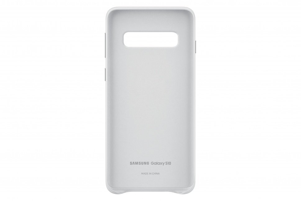 Samsung EF-VG973LWEGWW nahkkate Samsung G973 Galaxy S10 jaoks valge цена и информация | Telefoni kaaned, ümbrised | kaup24.ee