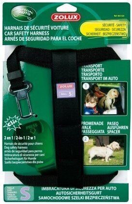 Turvavöö väikestele koertele Zolux, must hind ja info | Reisimise tarvikud | kaup24.ee