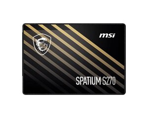 MSI Spatium S270 480GB 2.5" (S78-440E350-P83) hind ja info | Sisemised kõvakettad (HDD, SSD, Hybrid) | kaup24.ee