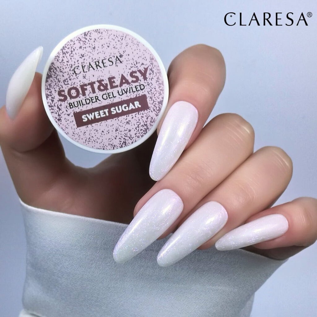 Ehitusgeel läikega Claresa Soft&Easy Builder Gel UV/LED Sweet Sugar, 45g hind ja info | Küünelakid, küünetugevdajad | kaup24.ee