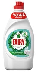 Nõudepesuvahend Fairy Clean&Fresh, 430ml, piparmündilõhnaline hind ja info | Nõudepesuvahendid | kaup24.ee