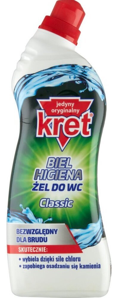 Geel-tualettpuhastusvahend Kret Classic, 750g цена и информация | Puhastusvahendid | kaup24.ee