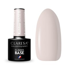 База для гибридного лака Claresa Rubber Base, №1 серая, 5 г цена и информация | Лаки для ногтей, укрепители для ногтей | kaup24.ee