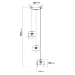 Light Prestige laevalgusti Miele 3 hind ja info | Laelambid | kaup24.ee