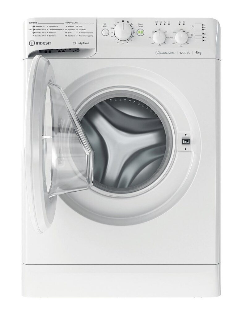 Pralka INDESIT MTWSC 61294 W PL hind ja info | Pesumasinad | kaup24.ee