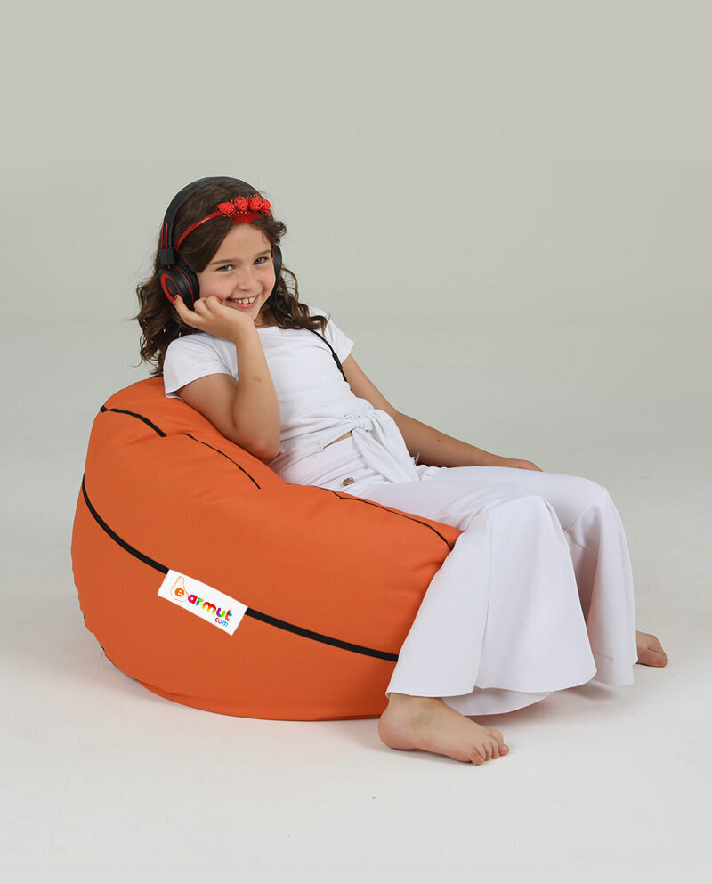 Kott-tool Basketball Kids Pouf, oranž hind ja info | Kott-toolid, tumbad, järid | kaup24.ee