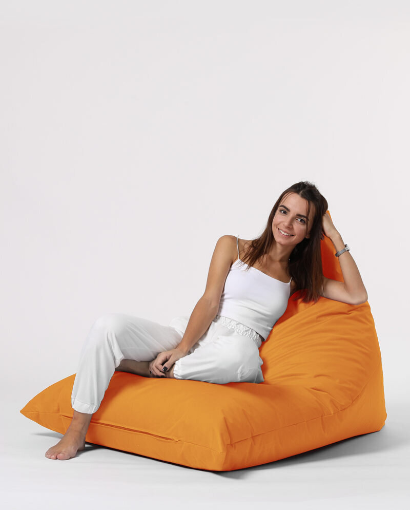 Kott-tool Pyramid Big Bed Pouf, oranž hind ja info | Kott-toolid, tumbad, järid | kaup24.ee