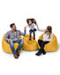 Kott-tool Iyzi 100 Cushion Pouf, kollane hind ja info | Kott-toolid, tumbad, järid | kaup24.ee