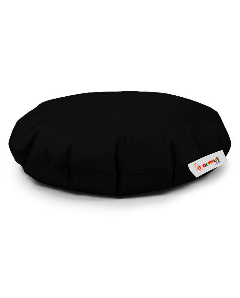 Kott-tool Iyzi 100 Cushion Pouf, must цена и информация | Kott-toolid, tumbad, järid | kaup24.ee