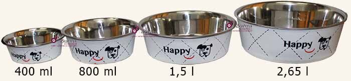 Kauss Zolux Inox Happy, 2,65 l, must hind ja info | Toidukausid loomadele | kaup24.ee