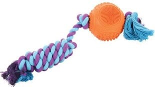 Мяч резиновый с веревкой для собак Zolux, 7,5 см. цена и информация | Игрушки для собак | kaup24.ee