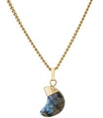 колье с подвеской в ​​форме луны LABRADORITE BOHO цена и информация | Украшения на шею | kaup24.ee