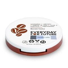 Everyday for Future hooldav mineraalne lauvärvi palett kohviekstrakti ja hüaluroonhappega, toon Vanilla Latte, 4x0.8 g цена и информация | Тушь, средства для роста ресниц, тени для век, карандаши для глаз | kaup24.ee