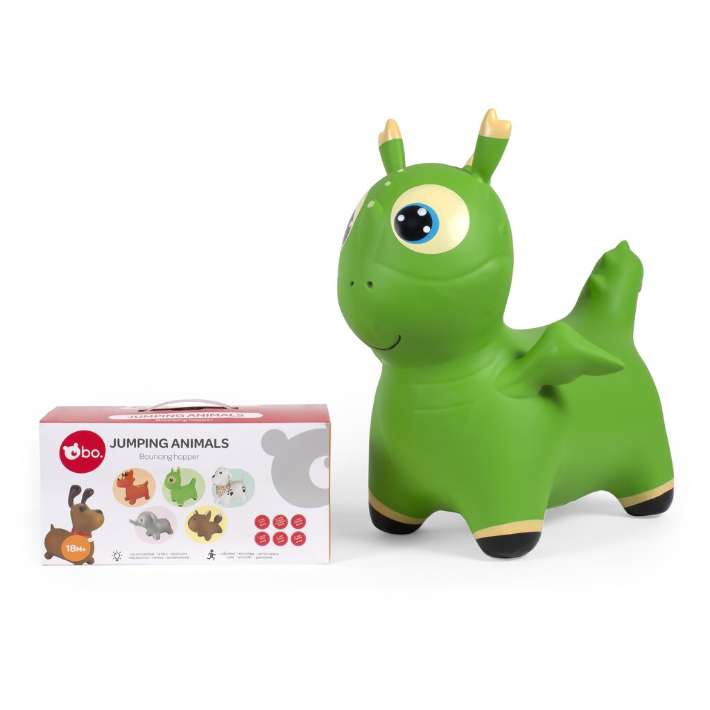 bo. hüppeloom Roheline dinosaurus hind ja info | Imikute mänguasjad | kaup24.ee