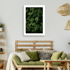 Печать холста. Зеленые листья 3D 39,99 цена и информация | Репродукции, картины | kaup24.ee