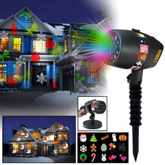 Полноцветный праздничный пейзажный проектор LIVMAN FHS-94 с 12 слайдами цена и информация | Праздничные декорации | kaup24.ee