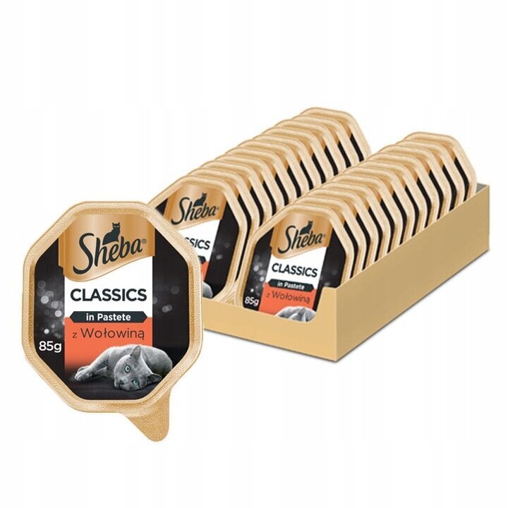 Sheba Classic täiskasvanud kassidele koos veiselihaga, 22x85 g цена и информация | Konservid kassidele | kaup24.ee