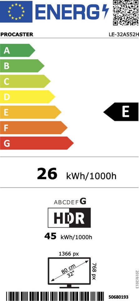 ProCaster LE-32A552H цена и информация | Telerid | kaup24.ee