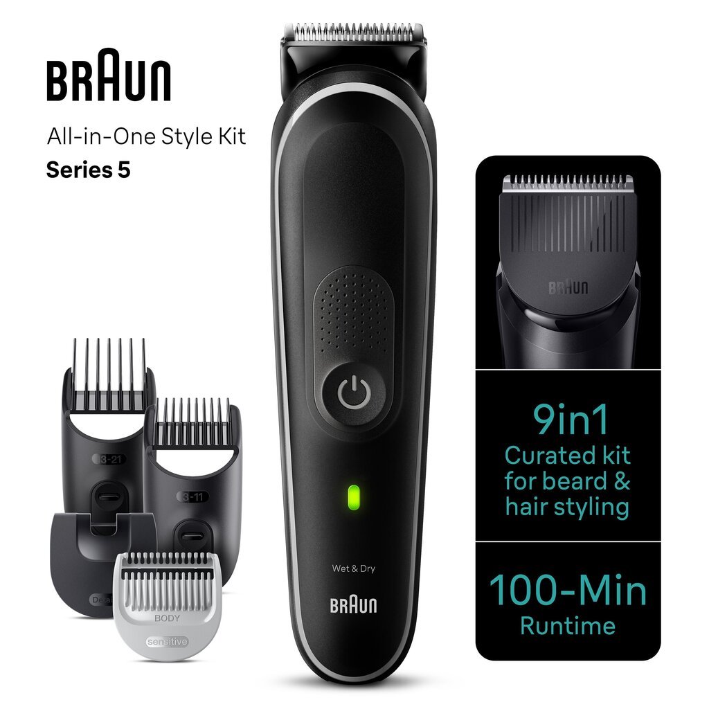 Braun MGK5410 9in1 hind ja info | Juukselõikusmasinad, trimmerid | kaup24.ee