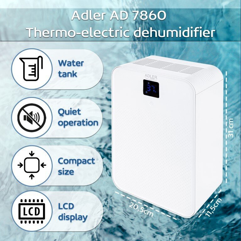 Termoelektriline õhukuivati ​​Adler AD-7860 цена и информация | Õhukuivatid | kaup24.ee