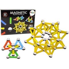 Magnetkonstruktor Import Lean Toys, 62 tk цена и информация | Конструкторы и кубики | kaup24.ee