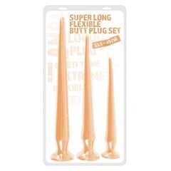 Super Long Butt Plug Set flesh цена и информация | Анальные игрушки | kaup24.ee