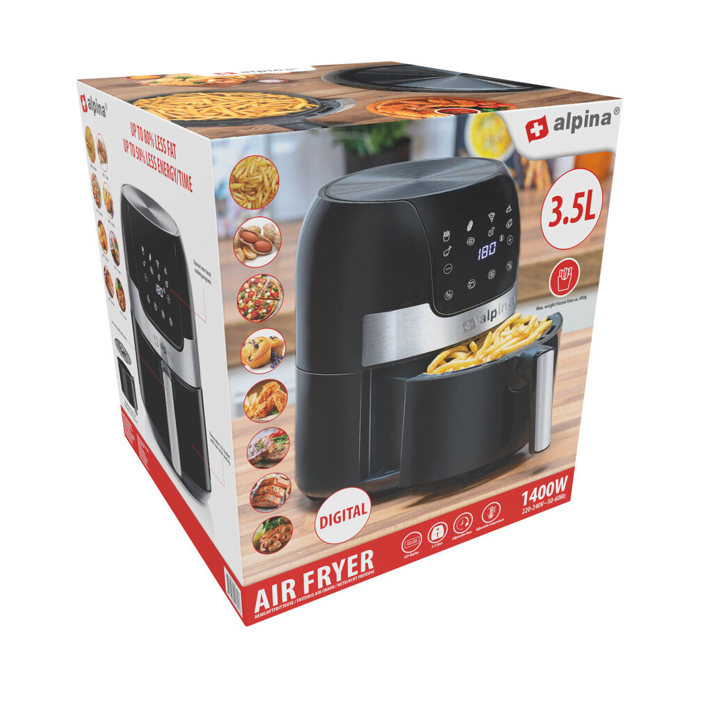 Alpina Air Fryer hind ja info | Fritüürid, kuumaõhufritüürid | kaup24.ee