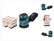 Makita DBO 180 Z aku ekstsentriline lihvmasin 18 V 125 mm + 2x Toolbrothers TURTLE lihvimiskomplekt - ilma akuta. ilma laadijata цена и информация | Lihvmasinad ja ketaslõikurid | kaup24.ee