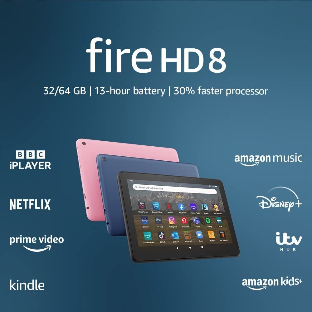 Amazon Fire HD 8 64GB black цена и информация | Tahvelarvutid | kaup24.ee