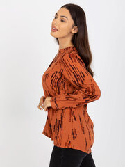 светло-коричневая блуза sublevel с v-образным вырезом и принтом цена и информация | Женские блузки, рубашки | kaup24.ee