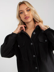женская черная рубашка с длинным рукавом цена и информация | Женские блузки, рубашки | kaup24.ee