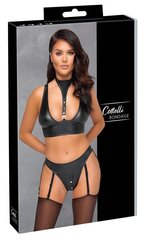 Комплект нижнего белья Cottelli Bondage, черный цвет, L цена и информация | Сексуальное женское белье | kaup24.ee