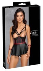 Seksikas komplekt Cottelli Bondage, must, 85C/XL цена и информация | Сексуальное женское белье | kaup24.ee