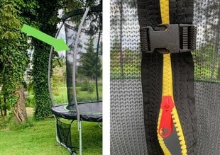 Sisevõrk Sport Max 8ft batuudile, roheline цена и информация | Батуты | kaup24.ee