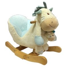 Лошадка-качалка с игрушкой, синяя цена и информация | Игрушки для малышей | kaup24.ee