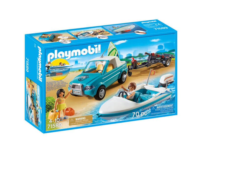 Playmobil Surferi pikap kiirpaadiga 71589 hind ja info | Klotsid ja konstruktorid | kaup24.ee