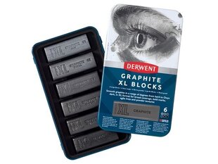 Grafiitpulk Derwent Graphite XL, 6 tk цена и информация | Принадлежности для рисования, лепки | kaup24.ee