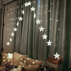 Dekoratiivsed LED-valgustid - tähed 4m / 136 LED-i hind ja info | Jõulutuled | kaup24.ee